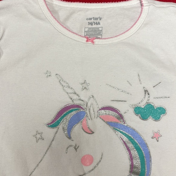 Girls two piece unicorn  pjs - Picture 4 of 4